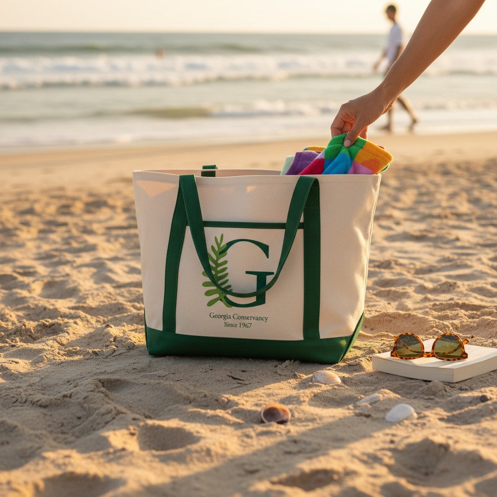 Cotton Canvas Tote Bag with Grommets