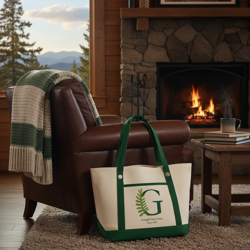 Cotton Canvas Tote Bag with Grommets