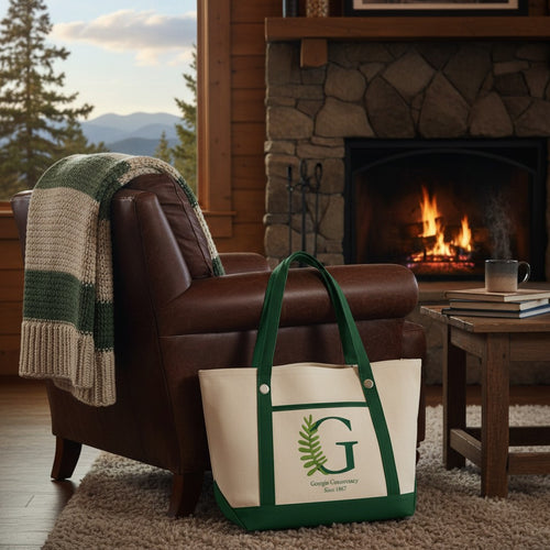 Cotton Canvas Tote Bag with Grommets